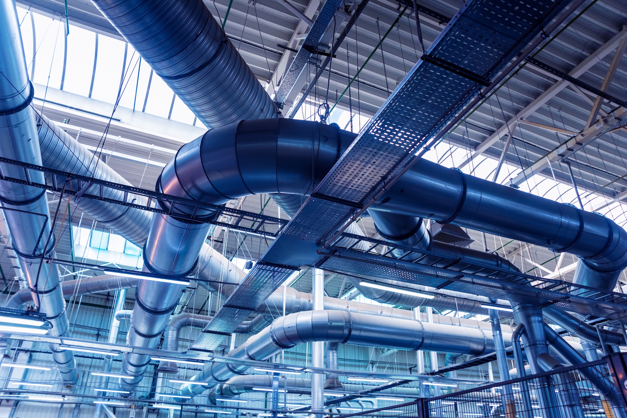 Stylized image of industrial HVAC fans for Business Brokers for HVAC
